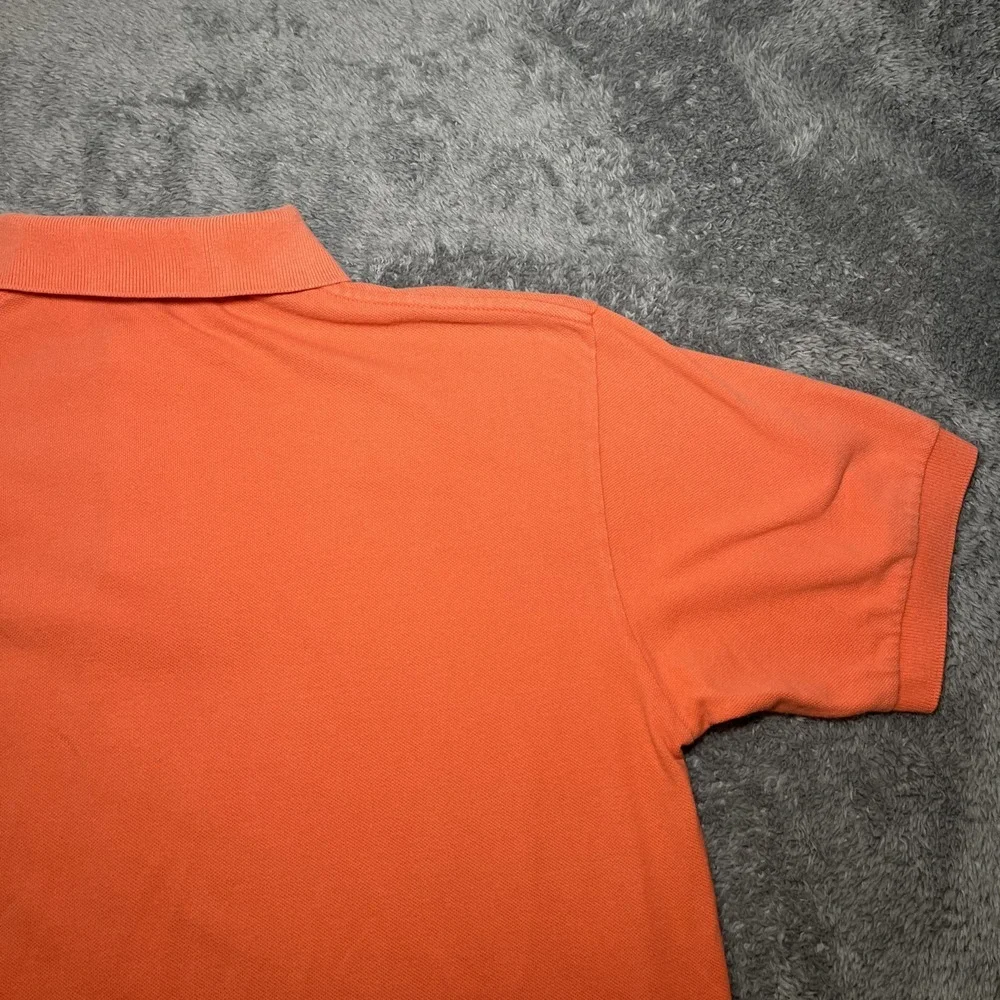Vintage Polo By Ralph Lauren Men's SZ S Orange Short Sleeve Blue Pony Shirt